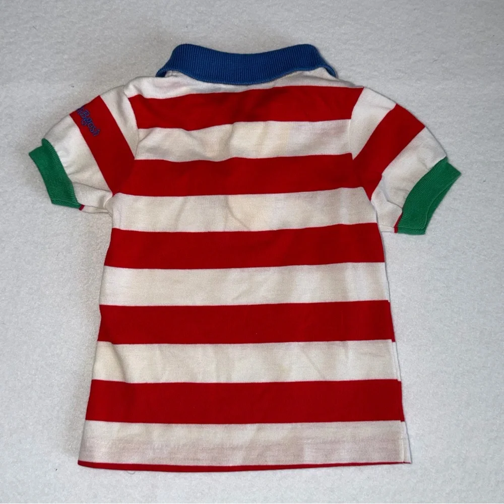 VTG OshKosh B'gosh Red and White Striped Polo